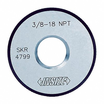 INSIZE 46341G12 Pipe Thread Ring Gauge Dim Type Inch