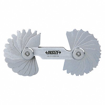 INSIZE 480115E Radius Gauge Set Accuracy +/-.0012