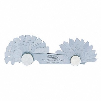 INSIZE 4820122 Thread Pitch Gauge Set Thread Ang 60 deg