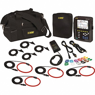 AEMC INSTRUMENTS 8336W419324BK Power Quality Analyzer Max Watts 9999kW