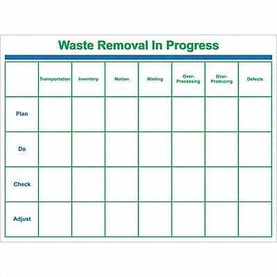 463V47 VISUAL WORKPLACE INC. 6019120000000 Dry Erase Board Non-Magnetic Plastic