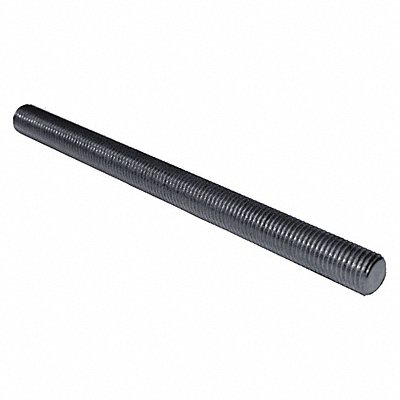 GRAINGER 2035578 Fully Threaded Stud Black Oxide Stl 1 -8 Cr 12 2A 2PK