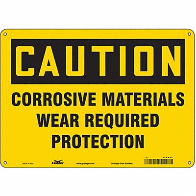 CONDOR 464W85 J6946 Safety Sign 10 in x 14 in Aluminum