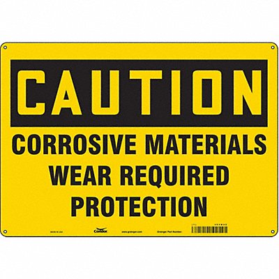 CONDOR 464W90 J6946 Safety Sign 14 inx20 in Polyethylene