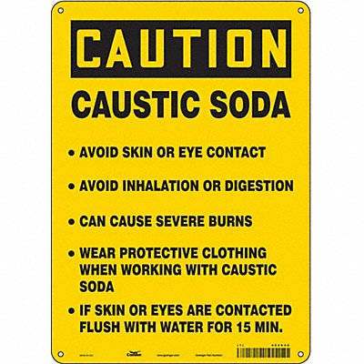 CONDOR 464X46 Safety Sign 14 in x 10 in Aluminum