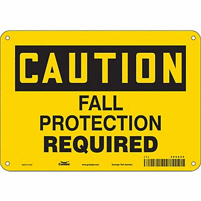CONDOR 465A69 Safety Sign 7 inx10 in Polyethylene