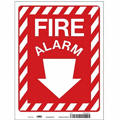 CONDOR 465N37 Safety Sign 12 in x 9 in Vinyl