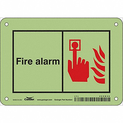CONDOR 465N48 Safety Sign 5 in x 7 in Polyethylene