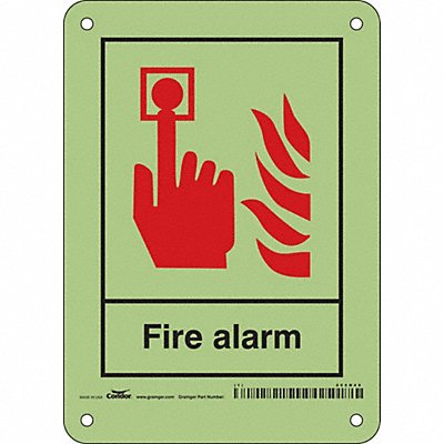 CONDOR 465N49 Safety Sign 7 in x 5 in Polyethylene