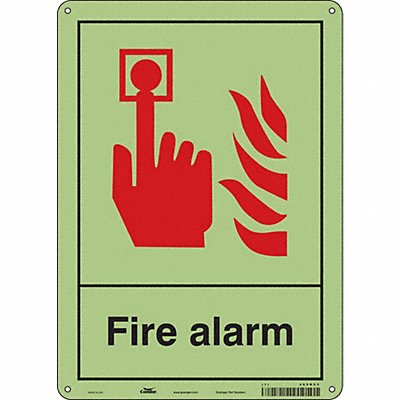 CONDOR 465N53 Safety Sign 14 in x 10 in Polyethylene
