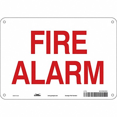 CONDOR 465N66 Safety Sign 7 in x 10 in Polyethylene
