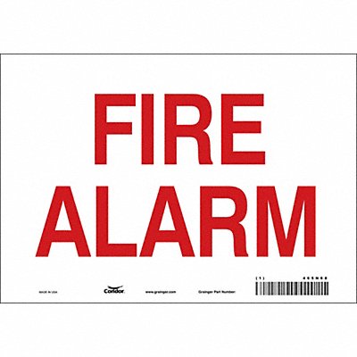 CONDOR 465N68 Safety Sign 7 in x 10 in Vinyl