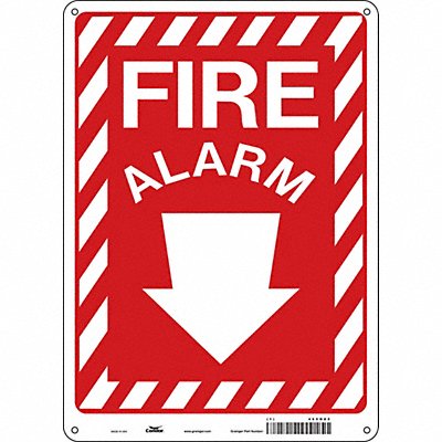 CONDOR 465N82 Safety Sign 14 in x 10 in Aluminum