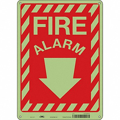 CONDOR 465N88 Safety Sign 14 in x 10 in Polyethylene