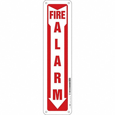 CONDOR 465P02 Safety Sign 14 x 3 1/2 in Polyethylene