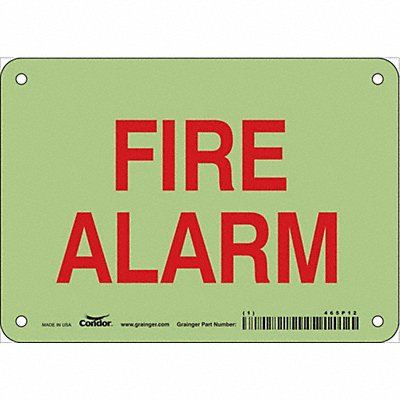 CONDOR 465P12 Safety Sign 5 in x 7 in Polyethylene