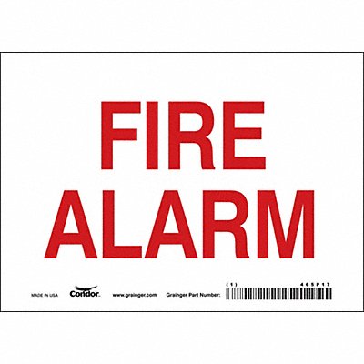 CONDOR 465P17 Safety Sign 5 in x 7 in Vinyl
