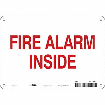 CONDOR 465P26 Safety Sign 7 in x 10 in Aluminum