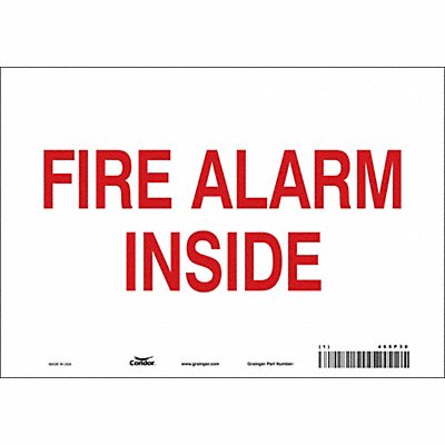 CONDOR 465P30 Safety Sign 7 in x 10 in Vinyl