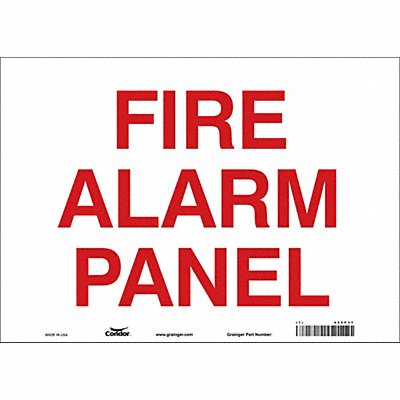CONDOR 465P37 Safety Sign 10 in x 14 in Vinyl