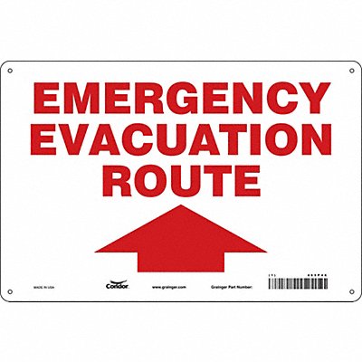 CONDOR 465P46 Safety Sign 24 in x 36 in Polyethylene