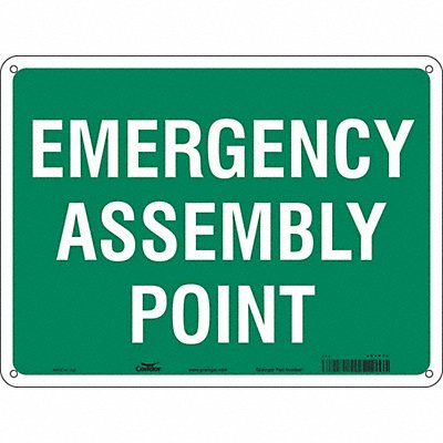 CONDOR 465P73 Safety Sign 18 in x 24 in Polyethylene