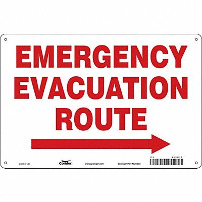CONDOR 465R11 J9665 Safety Sign 24 in x 36 in Polyethylene