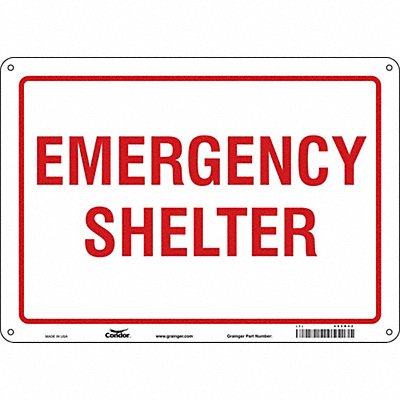 CONDOR 465R42 Safety Sign 10 in x 14 in Polyethylene