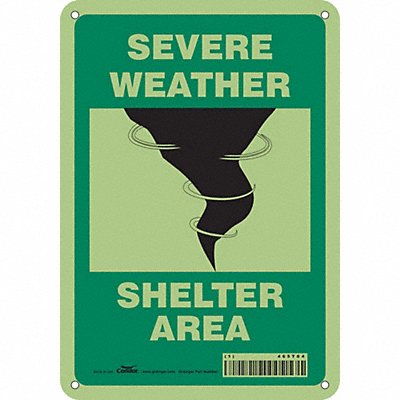 CONDOR 465T04 Safety Sign 10 in x 7 in Polyethylene