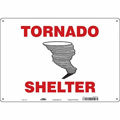 CONDOR 465T35 Safety Sign 14 in x 20 in Polyethylene