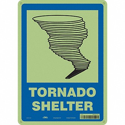 CONDOR 465T37 Safety Sign 14 in x 10 in Aluminum