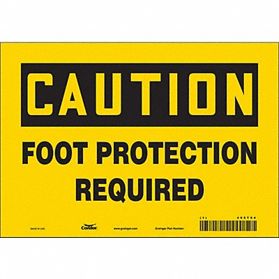 CONDOR 465T84 Safety Sign 7 inx10 in Vinyl