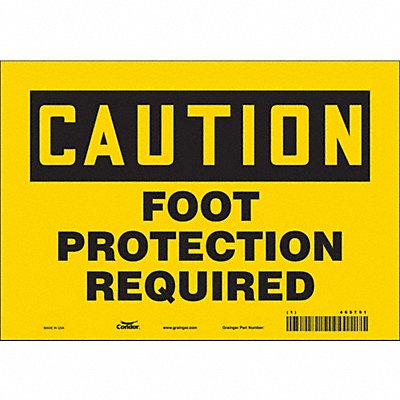 CONDOR 465T91 Safety Sign 7 inx10 in Vinyl