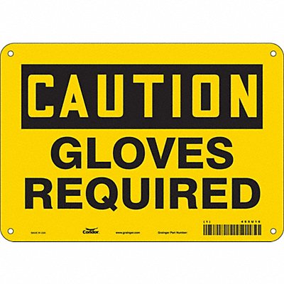 CONDOR 465U16 Safety Sign 7 inx10 in Polyethylene