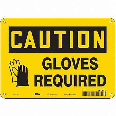 CONDOR 465U32 K0413 Safety Sign 7 inx10 in Polyethylene