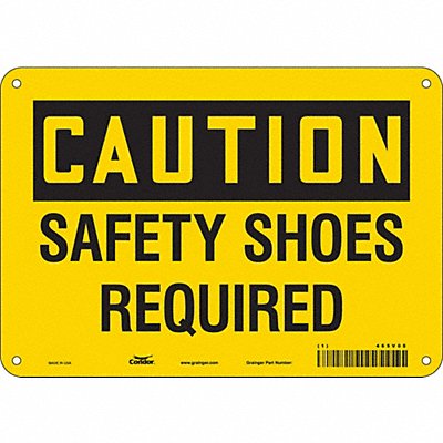CONDOR 465V05 Safety Sign 7 in x 10 in Aluminum