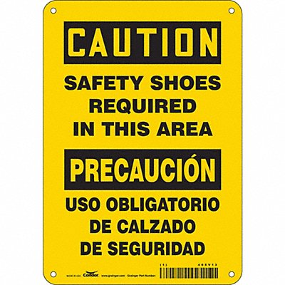 CONDOR 465V13 Safety Sign 10 inx7 in Aluminum
