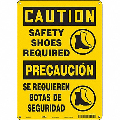 CONDOR 465V19 Safety Sign 14 inx10 in Aluminum