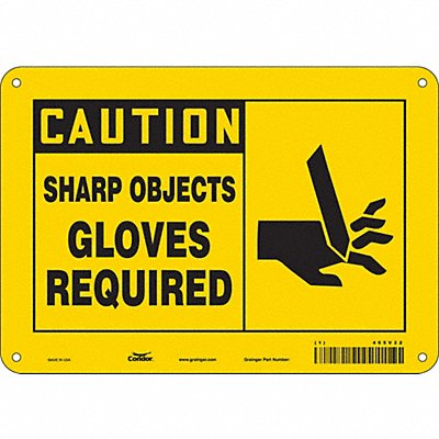 CONDOR 465V22 Safety Sign 7 in x 10 in Aluminum