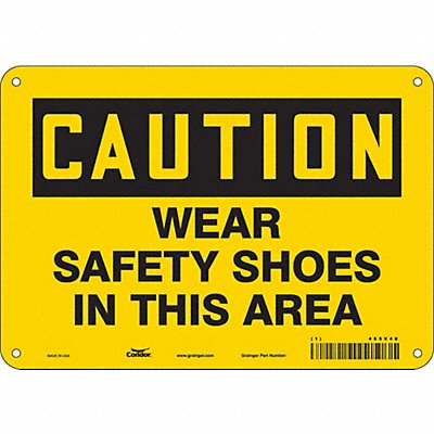 CONDOR 465V48 Safety Sign 7 inx10 in Polyethylene