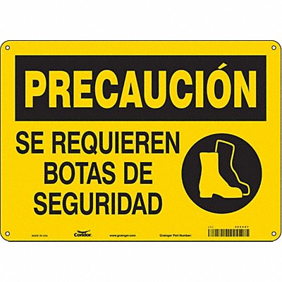 CONDOR 465V57 Safety Sign 10 in x 14 in Polyethylene