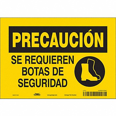 CONDOR 465V58 Safety Sign 7 in x 10 in Vinyl