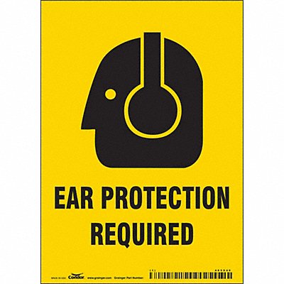 CONDOR 465X46 Safety Sign 7 in x 5 in Vinyl