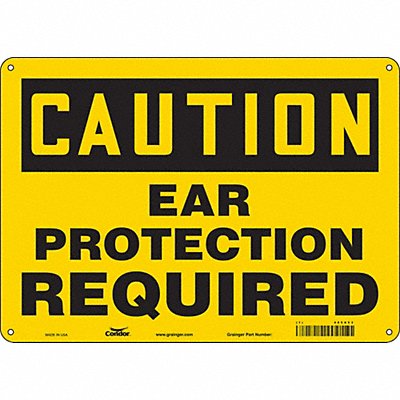 CONDOR 465X51 Safety Sign 10 inx14 in Aluminum