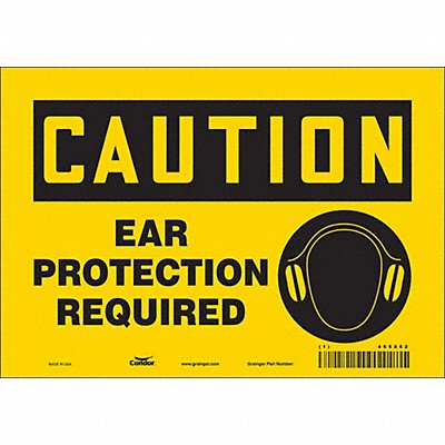 CONDOR 465X62 Safety Sign 7 in x 10 in Vinyl