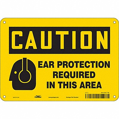 CONDOR 465X78 Safety Sign 7 in x 10 in Vinyl