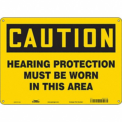 CONDOR 465Y18 K0282 Safety Sign 10 inx14 in Aluminum