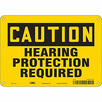 CONDOR 465Y45 J6957 Safety Sign 7 in x 10 in Aluminum