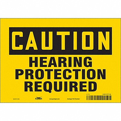 CONDOR 465Y54 J6957 Safety Sign 7 inx10 in Vinyl