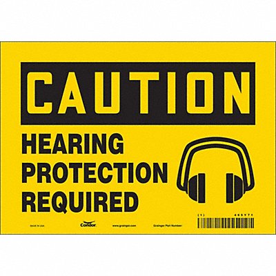 CONDOR 465Y71 Safety Sign 7 inx10 in Vinyl